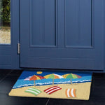 Coastal Home Rug with Beach Theme – Jellybean Washable Mat