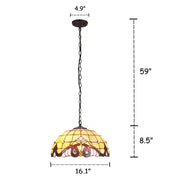 Chloe Lighting CH3T083AV16-DH2 Anna Victorian 2 Light Dark Bronze Ceiling Pendant 16`` Wide
