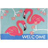 Jellybean Flamingo Welcome Indoor & Outdoor Rug