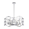 Chloe Lighting CH7S022CM25-UP6 Willow Transitional 6 Light Chrome Ceiling Pendant 25`` Wide