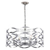 Chloe Lighting CH7S023CM24-UP6 Capella Transitional 6 Light Chrome Ceiling Pendant 24`` Wide