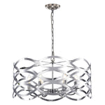 Chloe Lighting CH7S023CM24-UP6 Capella Transitional 6 Light Chrome Ceiling Pendant 24`` Wide