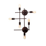Chloe Lighting CH6D771RB26-WS6 Aylett Industrial 6 Light Oil Rubbed Bronze Wall Sconce 26`` Wide