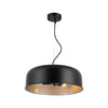 Chloe Lighting CH8D060BK16-DP3 Ironclad Contemporary-Style 3 Light Black And Silver Ceiling Pendant 16`` Wide