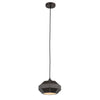 Chloe Lighting CH8D479BR10-DP1 Finn Contemporary-Style 1 Light Brown And White Ceiling Mini Pendant 10`` Wide