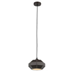 Chloe Lighting CH8D479BR10-DP1 Finn Contemporary-Style 1 Light Brown And White Ceiling Mini Pendant 10`` Wide