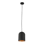 Chloe Lighting CH8D655BK08-DP1 Ironclad Contemporary-Style 1 Light Black And Gold Ceiling Mini Pendant 8`` Wide