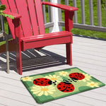 Playful Ladybug Indoor/Outdoor Rug – Jellybean 20×30 Accent Mat