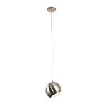 Chloe Lighting CH8S463BN08-DP1 Ironclad Contemporary-Style 1 Light Brushed Nickel Ceiling Mini Pendant 8`` Wide