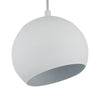 Chloe Lighting CH8S463WH08-DP1 Ironclad Contemporary-Style 1 Light Matt White Ceiling Mini Pendant 8`` Wide