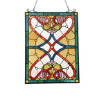 Chloe Lighting CH3P083AV25-GPN Anna Tiffany-Style Victorian Design Window Panel 18`` X 25``