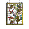 Chloe Lighting CH3P197GF25-GPN Vineyard Tiffany-Style Animal Design Window Panel 18`` X 25``