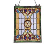 Chloe Lighting CH3P355AV25-GPN Billie Tiffany-Style Victorian Design Window Panel 18`` X 25``