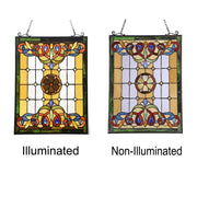 Chloe Lighting CH3P355AV25-GPN Billie Tiffany-Style Victorian Design Window Panel 18`` X 25``