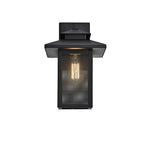 Chloe Lighting CH2S201BK13-OD1 Ironclad Transitional 1 Light Textured Black Outdoor Wall Sconce 13`` Height