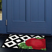 Jellybean Tomato On Tile Indoor & Outdoor Rug