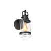 Chloe Lighting CH2S205BK14-OD1 Derrick Transitional 1 Light Textured Black Outdoor Wall Sconce 14`` Height