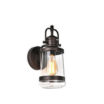 Chloe Lighting CH2S205RB14-OD1 Derrick Transitional 1 Light Rubbed Bronze Outdoor Wall Sconce 14`` Height