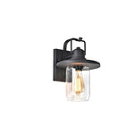 Chloe Lighting CH2S213BK12-OD1 Christopher Transitional 1 Light Textured Black Outdoor Wall Sconce 12`` Height