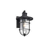 Chloe Lighting CH2S298BK14-OD1 Markus Transitional 1 Light Textured Black Outdoor Wall Sconce 14`` Height