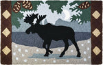 Jellybean Northwoods Moose Indoor & Outdoor Rug