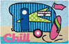 Jellybean Surfer Girl Indoor & Outdoor Rug