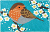 Jellybean Sparrow In Flowering Tree Indoor & Outdoor Rug