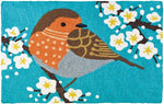 Jellybean Sparrow In Flowering Tree Indoor & Outdoor Rug