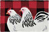 Jellybean Chickens On Buffalo Checks Indoor & Outdoor Rug