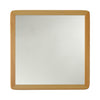 Chloe`s Reflection Maple Finish Square Framed Wall Mirror 21`` Height