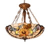 Chloe Lighting CH3T212AI28-UP4 Soar Tiffany-Style Dark Antique Bronze 4 Light Animal Ceiling Pendant 28`` Wide