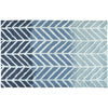 Jellybean Straight And Arrows Blue Indoor Only Rug