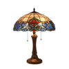 Chloe Lighting CH3T232BV16-TL2 Caspian Tiffany-style Dark Bronze 2 Light Victorian Table Lamp 16" Shade