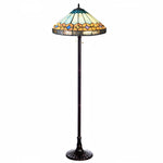 Chloe Lighting CH1T588BM18-FL2 Nicholas Tiffany-style Mission Stained Glass Floor Lamp 61`` Height
