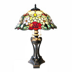 Chloe Lighting CH1T231RF17-TL2 Piper Tiffany-style Floral Stained Glass Table Lamp 26" Height