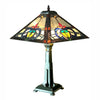 Chloe Lighting CH1T253PM16-TL2 Cuthbert Tiffany-style Mission Stained Glass Table Lamp 24" Height