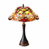 Chloe Lighting CH1T579AV16-TL2 Yasmin Victorian Stained Glass Table Lamp 22" Height