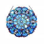 Chloe Lighting CH1P115BV20-GPN Alisa Tiffany-Style Victorian Stained-Glass Window Panel 20`` Height