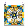 Chloe Lighting CH1P167BM20-GPN Antoinette Tiffany-Style Mission Stained Glass Window Panel 20`` Height