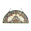 Chloe Lighting CH1P442PV24-GPN Norene Tiffany-Style Victorian Stained-Glass Window Panel 12.5`` Height