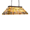 Chloe Lighting CH33293MS28-IL3 Kinsey Tiffany-Style Blackish Bronze 3 Light Mission Island Fixture 28`` Wide