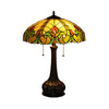 Chloe Lighting CH8T200GV19-TL2 Adalaide Tiffany-Style Victorian Stained Glass Table Lamp 25" Width