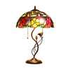 Chloe Lighting CH8T202BF16-TL2 Mariebelle Tiffany-Style Floral Stained Glass Table Lamp 16" Width