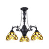 Chloe Lighting CH8T935GG21-DC3 Georgia Tiffany-Style Victorian Stained Glass Mini Chandelier