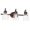 Chloe Lighting CH2R147RB24-BL3 Adair Transitional 3 Light Oil Rubbed Bronze Bath Vanity Fixture 24`` Wide