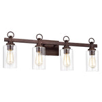 Chloe Lighting CH2S105RB29-BL4 Exton Transitional 4 Light Oil Rubbed Bronze Bath Vanity Fixture 29`` Wide