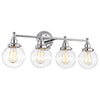 Chloe Lighting CH2S118CM30-BL4 Milo Transitional 4 Light Chrome Bath Vanity Fixture 30`` Wide