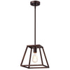 Chloe Lighting CH2D008RB10-DP1 Ironclad Industrial 1 Light Oil Rubbed Bronze Mini Pendant Ceiling Fixture 10`` Wide