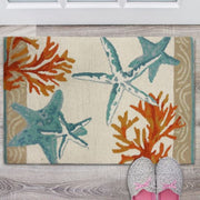 Coastal Reef Accent Rug – Easy-Care Washable Home Décor Rug