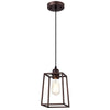 Chloe Lighting CH2D014RB06-DP1 Ironclad Industrial 1 Light Oil Rubbed Bronze Mini Pendant Ceiling Fixture 6`` Wide